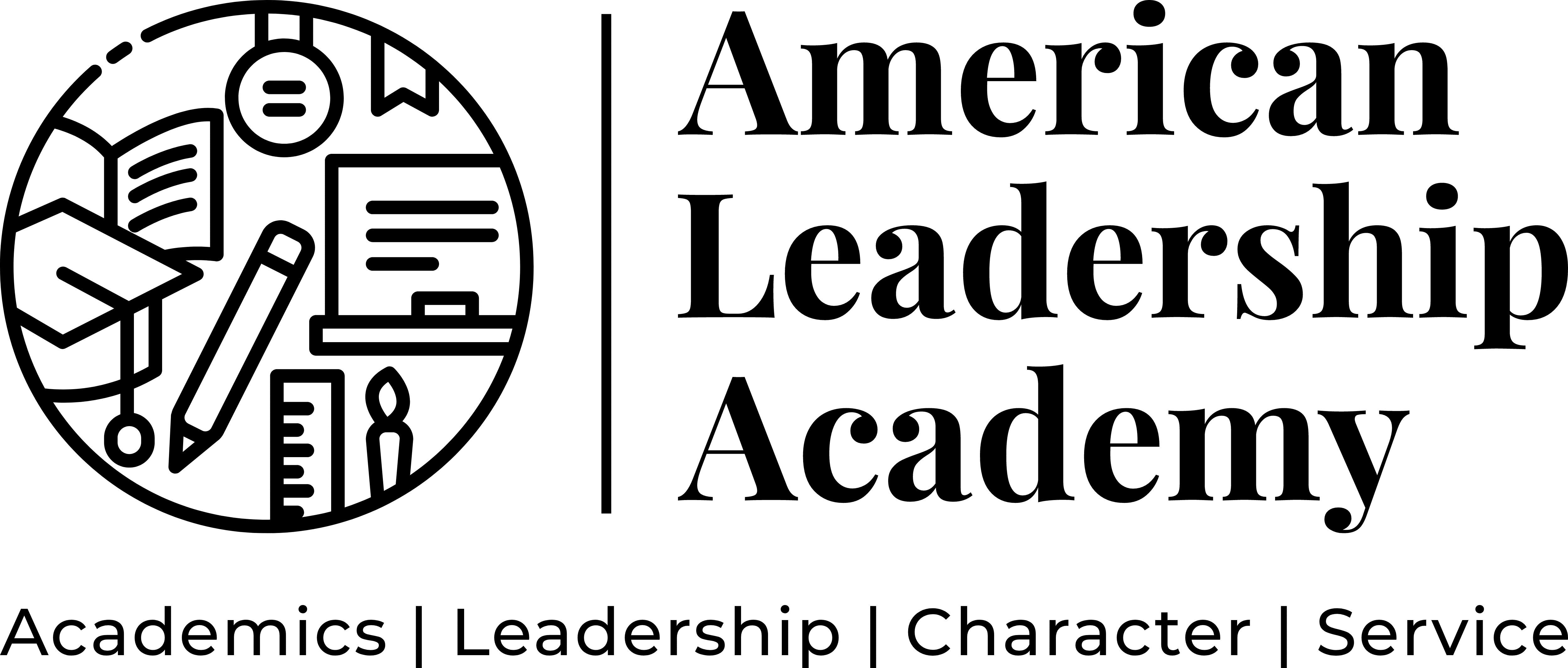 Black on Transparent ALA Online School